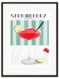 Framed art print Strawberry Daiquiri