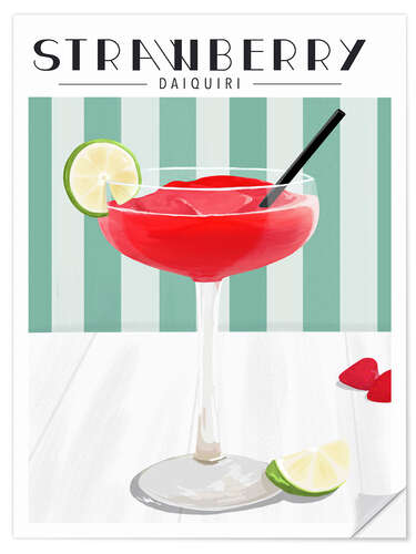 Vinilo para la pared Strawberry Daiquiri