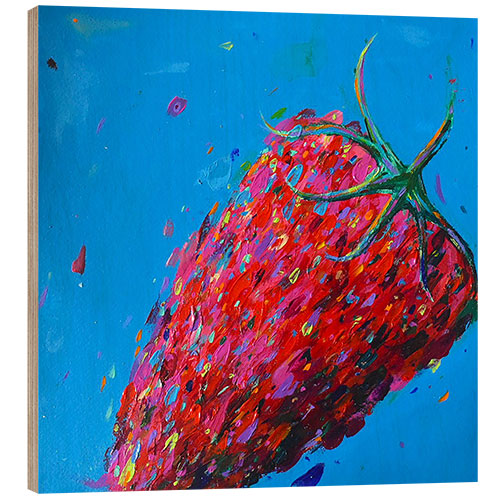 Quadro de madeira Strawberry