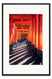 Gerahmter Kunstdruck Fushimi Inari Schrein