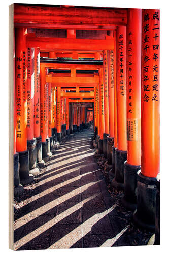 Quadro de madeira Fushimi Inari Shrine