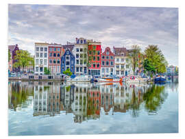 Foam board print Serene Splendor of Amsterdam Reflections