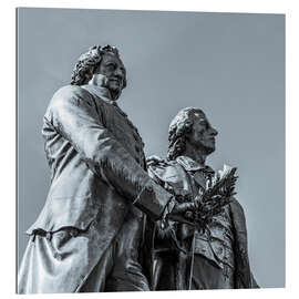 Gallery print Goethe-Schiller Monument at Theaterplatz, Weimar