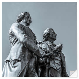 Wall sticker Goethe-Schiller Monument at Theaterplatz, Weimar