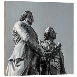 Trebilde Goethe-Schiller Monument at Theaterplatz, Weimar