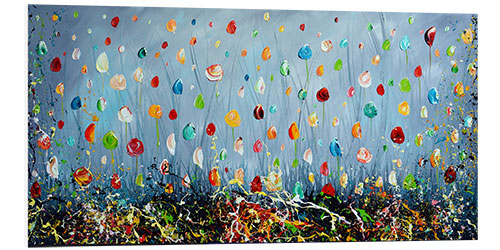 Quadro em PVC Dot Flowers