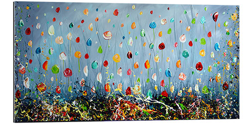 Tableau en plexi-alu Dot Flowers