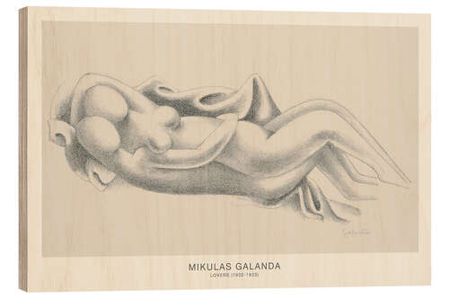 Holzbild Lovers II, 1933