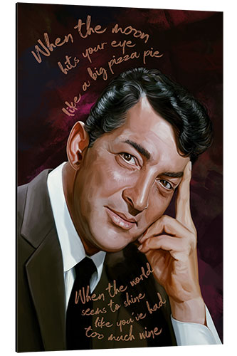 Tableau en aluminium Dean Martin - That's Amore