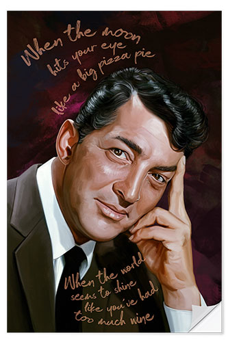 Selvklebende plakat Dean Martin - That's Amore