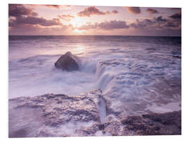 Foam board print Sunrise on the Dorset Coast