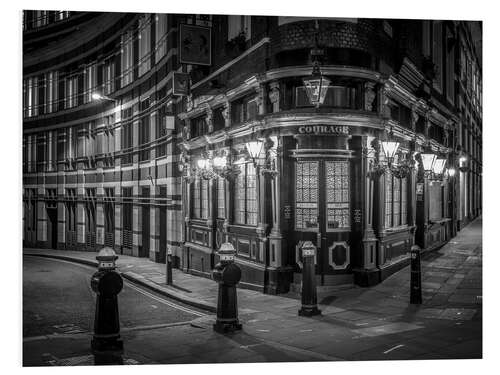 Foam board print Old Building at Night in London