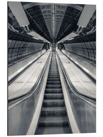 Magnettafel Escalator at Subway Station, London