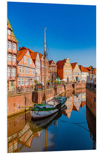 PVC print Half-Timbered Houses in Hansehafen Stade, Germany III