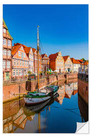 Sticker mural Half-Timbered Houses in Hansehafen Stade, Germany III