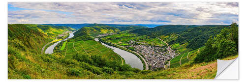 Vinilo para la pared Moselle River Loop Near Bremm, Germany