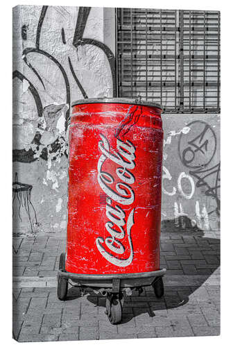 Leinwandbild Coke Street Art