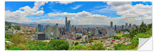 Sisustustarra View of Bogota from Montserrat Mountain, Colombia