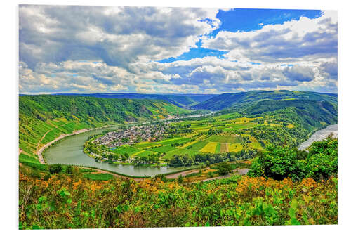 Foam board print Moselle River Loop, Germany