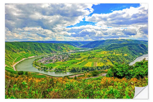 Vinilo para la pared Moselle River Loop, Germany