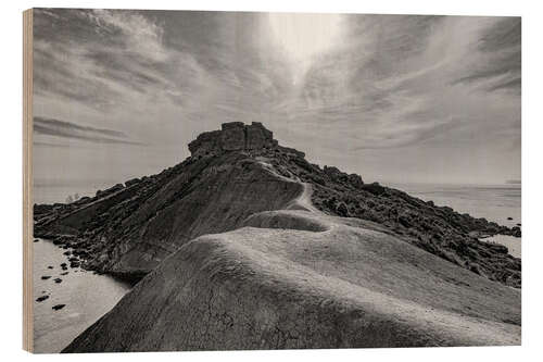 Holzbild Clay Cliffs, Malta