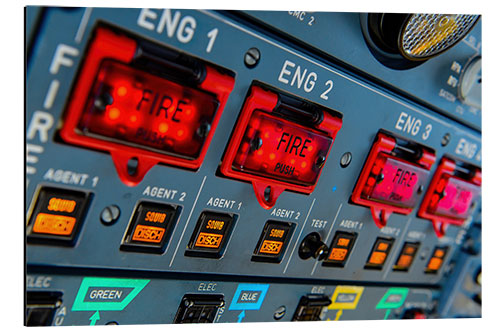 Alubild Overhead Panel Cockpit Airbus A340