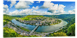 Acrylic print Moselle River Loop Traben Trarbach, Germany