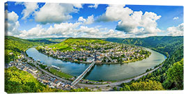 Quadro em tela Moselle River Loop Traben Trarbach, Germany