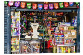 Aluminium print Minimarket in Bogota, Colombia