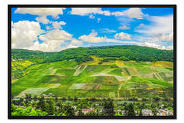 Gerahmter Kunstdruck Weinberge an der Mosel