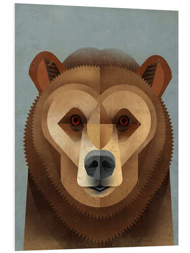 Foam board print Brown Bear