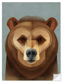 Vinilo para la pared Brown Bear