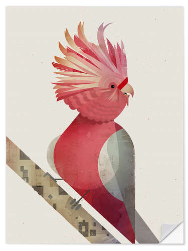 Sisustustarra Pink Cockatoo