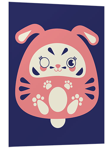 Foam board print Daruma Bunny