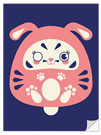 Sticker mural Daruma Bunny