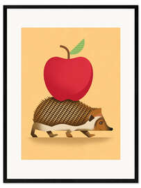Plakat artystyczny premium w ramie Hedgehog