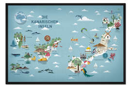 Gerahmter Kunstdruck Die Kanarischen Inseln