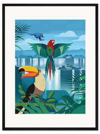 Gerahmter Kunstdruck Freunde des Regenwaldes