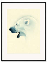 Gerahmter Kunstdruck Eisbär