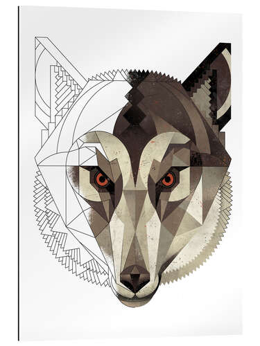 Galleriprint Geometric Wolf