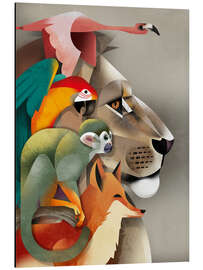 Magnettafel Wunderschöne Wildtiere