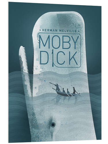 Foam board print Moby Dick