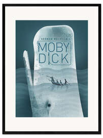 Gerahmter Kunstdruck Moby Dick