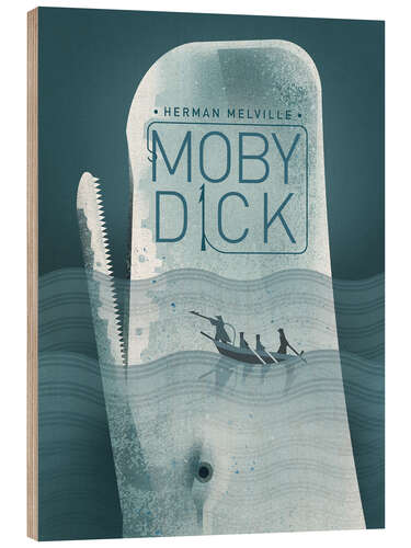 Wood print Moby Dick