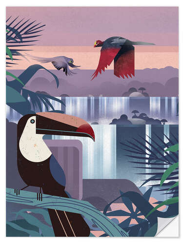 Selvklebende plakat Rainforest