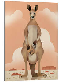 Magnettafel Känguru