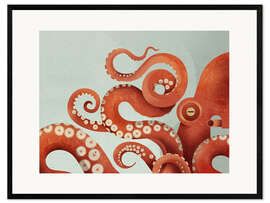 Innrammet kunsttrykk Octopus