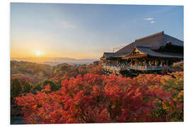 Foam board print Kiyomizudera Temple in Kyoto, Japan