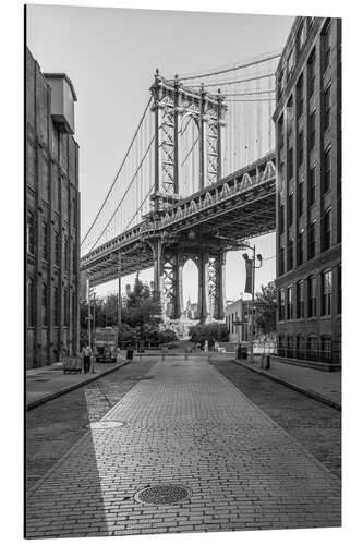 Aluminium print Manhattan Bridge