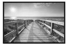 Gerahmter Kunstdruck Strandübergang